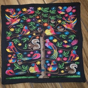 Embroidered decorative pillow case. Set of 4.